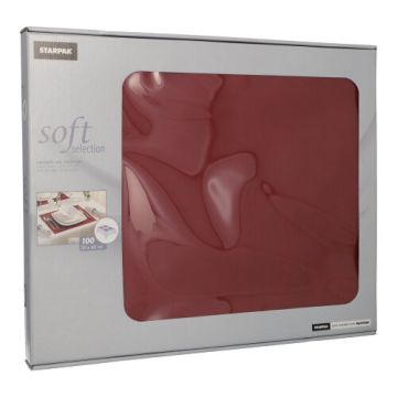Vlies Tischsets, bordeaux "soft selection" 30 x 40 cm