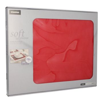 Vlies Tischsets, rot "soft selection" 30 x 40 cm