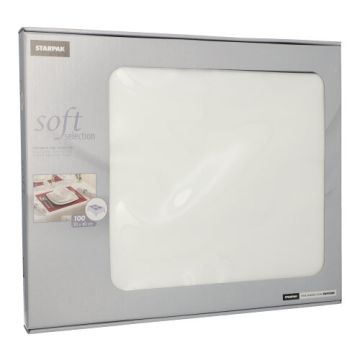 Vlies Tischsets, weiss "soft selection" 30 x 40 cm
