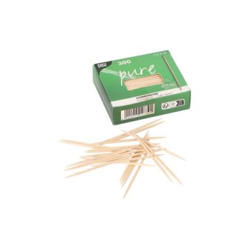 Zahnstocher, Holz "pure" rund 6,5 cm