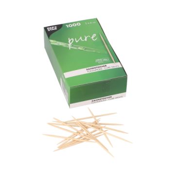 Zahnstocher, Holz "pure" rund 6,8 cm