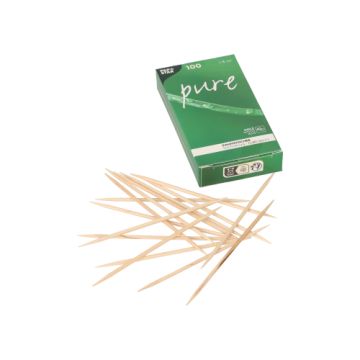 Zahnstocher, Holz "pure" rund 8 cm