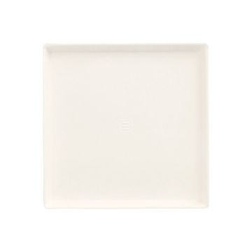 Zuckerrohrteller eckig "pure" 12,5 x 12,5 cm weiss "Evasion"