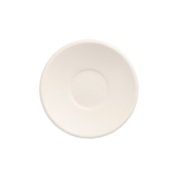 Zuckerrohrteller "pure" rund Ø 9 cm · 1,2 cm weiss "Evidence"